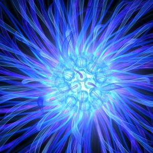 Blaues Abstraktes Lichtdesign