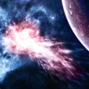 Kosmische Nebel und Planeten