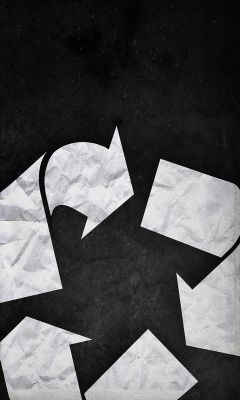 Recycling-Symbol auf dunklem Hintergrund