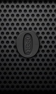 Opera-Logo auf Schwarzem Hintergrund