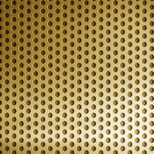 Gold perforiertes Metallmuster