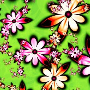 Buntes Blumen-Abstrakt-Design