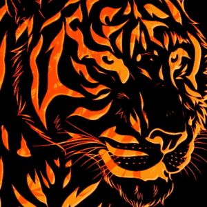 Majestätische Tiger-Illustration