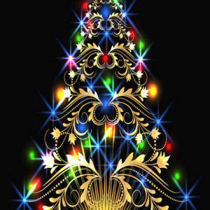 Elegantes Weihnachtsbaumdesign
