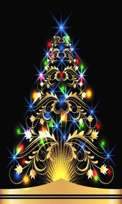 Elegantes Weihnachtsbaumdesign
