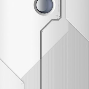 Futuristisches Weißes Abstraktes Design