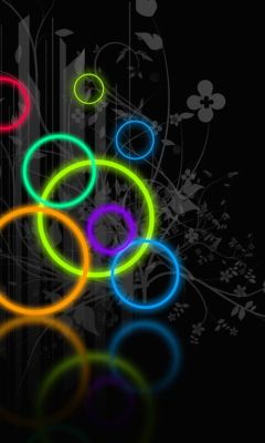 Bunte Neonringe