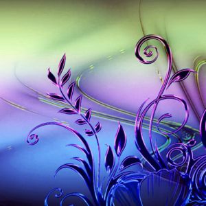 Buntes Florales Abstraktes Design