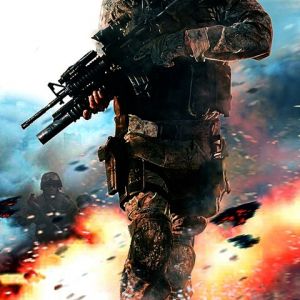 Soldat in Aktion