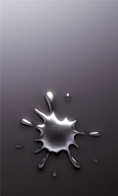 Metallischer Spritzer Abstraktes Design