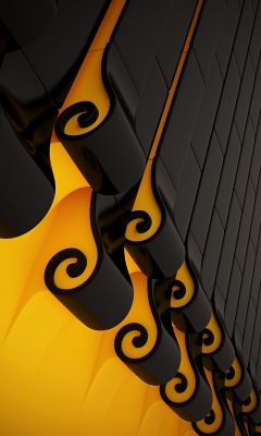 Elegante Schwarz-Gelbe Muster