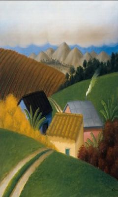 Malersche Landschaft mit Bergen