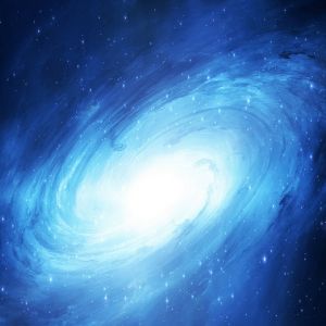 Galaktischer Wirbel in Blau