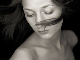 Elegantes Schwarz-Weiß-Porträt