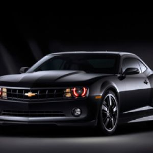 Schwarzer Chevrolet Camaro