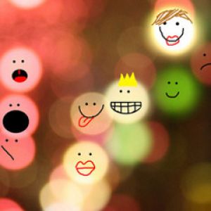 Bunte Smileys