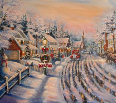 Winterwunderland Weihnachtszene