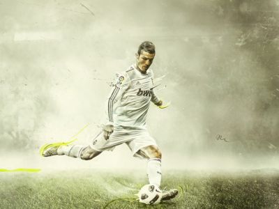 Fußballaktion Cristiano Ronaldo