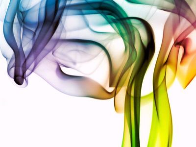 Bunte Rauchmuster
