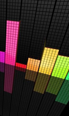 Bunte Klangwellenvisualisierung