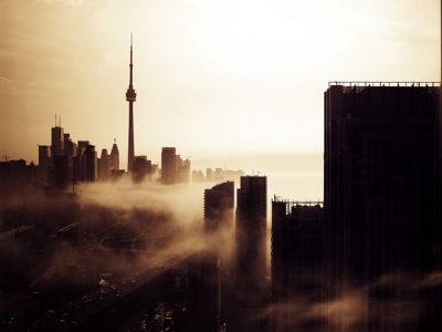 Toronto Skyline bei Sonnenuntergang