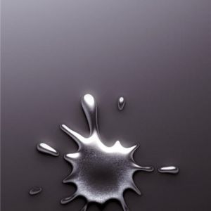 Metallischer Spritzer Abstraktes Design