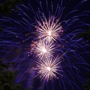 Bunte Feuerwerke