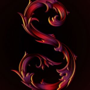 Eleganter Buchstabe S