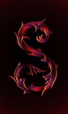 Eleganter Buchstabe S