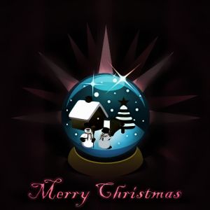Weihnachts-Schneekugel