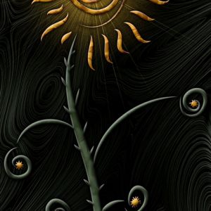 Stilisierte Sonnenblume Kunst