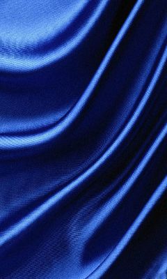 Eleganter Blauer Satin-Stoff