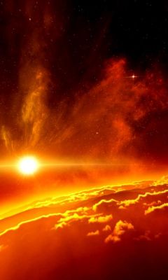 Beeindruckender Sonnenuntergang
