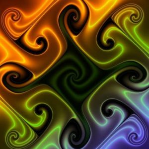 Buntes Abstraktes Wirbel-Design