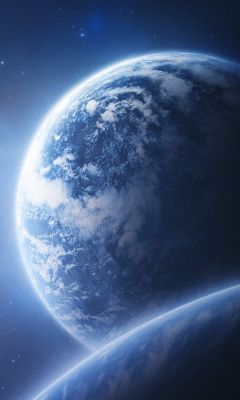 Beeindruckender Erde und Weltraum Hintergrund