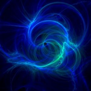 Blaues Abstraktes Wirbel-Design