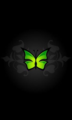 Grüne Schmetterlingskunst