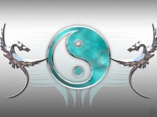Yin Yang Drachen Design