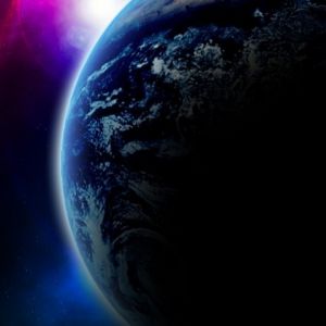Erde im Weltraum