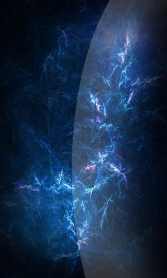 Blaue Abstrakte Tapete
