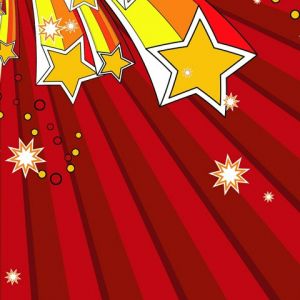 Buntes Sternenexplosionsdesign