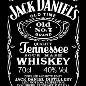 Jack Daniel's Whiskey Etikett