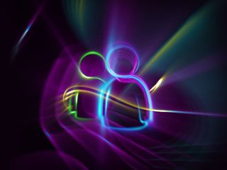 Neon Abstrakte Figuren