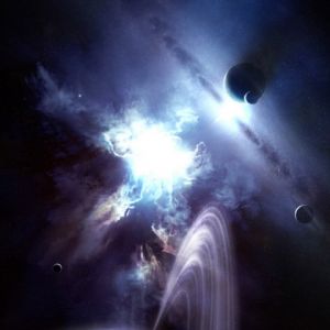 Kosmische Nebel und Planeten
