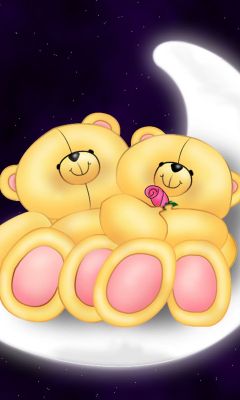 Niedliche Teddybären Verliebt