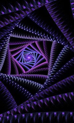 Lebendiges Lila Spiraldesign