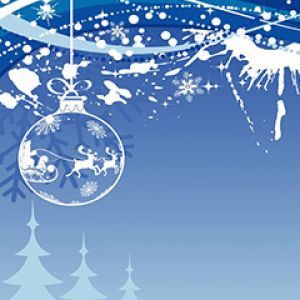Winterlandschaft Weihnachtsornament