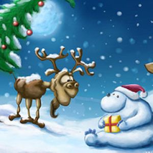 Niedliche Weihnachtsfiguren