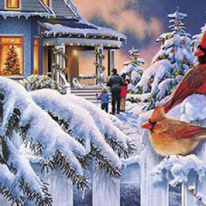 Winterwunderland Weihnachts Szene