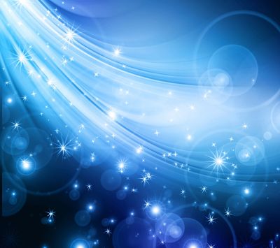Blaue Abstrakte Lichtwellen